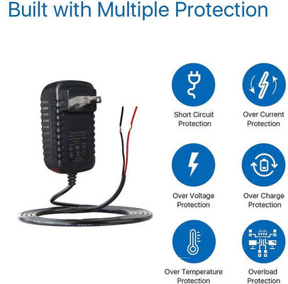 Cable de alimentación de CA con enchufe estadounidense a cable pelado de 2 clavijas NEMA 1-15P para controlador LED