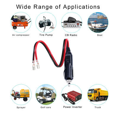 12V para el encendedor de automóviles a Faston 850 Cable de conector terminal 1.2m