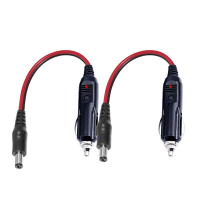 12V enchufe del encendedor de cigarrillos de automóvil al conector de corriente continua cable de alimentación para el enfriador de router Dash Cam y dispositivos DIY