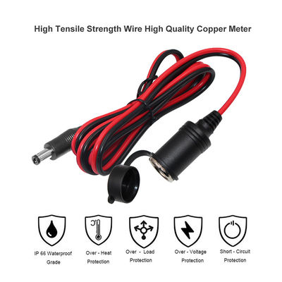 Cigarette Lighter Socket to DC Plug Power Cable for 12V 24V Power Supply Dispositivos de bricolaje y equipo para vehículos