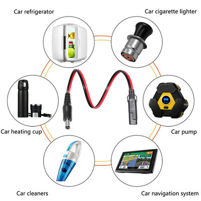 Cable de adaptador de energía SAE a CC de enchufe para paneles solares de 12 V, paquete de baterías para motocicletas y electrónica DIY
