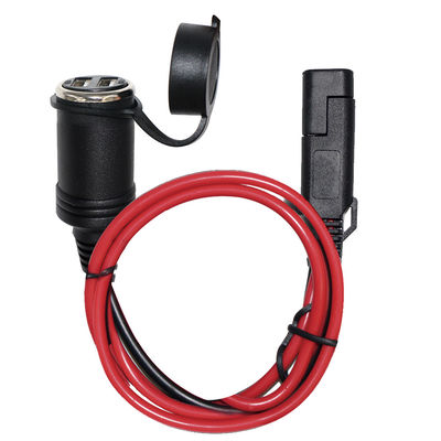 SAE para el enchufe del encendedor de cigarrillos Cable de adaptador para accesorios de automóviles de 12V Fuente de alimentación Uso del inversor del panel solar