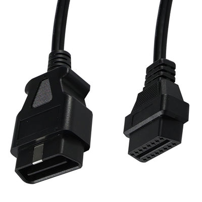 Cables de extensión OBD-II de sexo masculino a femenino con conectores de 16 pines para la instalación de rastreadores GPS de escáneres de diagnóstico de vehículos