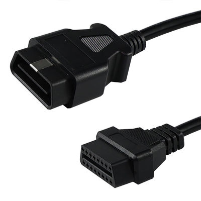 Cables de extensión OBD-II de sexo masculino a femenino con conectores de 16 pines para la instalación de rastreadores GPS de escáneres de diagnóstico de vehículos