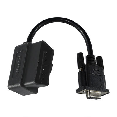 Cable adaptador de diagnóstico OBD-II a DB9 con conector macho de 16 pines a serie de 9 pines para la interfaz de la herramienta de escaneo del vehículo