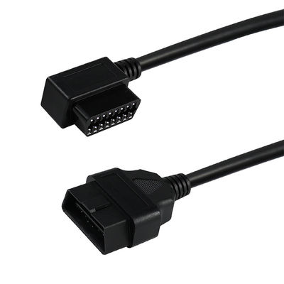 OBD-II 16Pin Cable de extensión de macho a hembra para herramienta de escáner de diagnóstico de automóviles Conector de cable de alambre