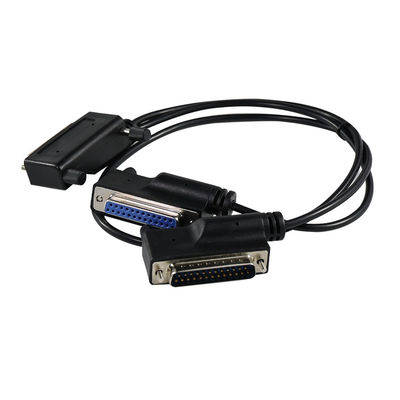 DB25 Cable de extensión paralelo de macho a hembra con conector blindado de 25 pines para dispositivo de puerto serie CNC de impresora PC