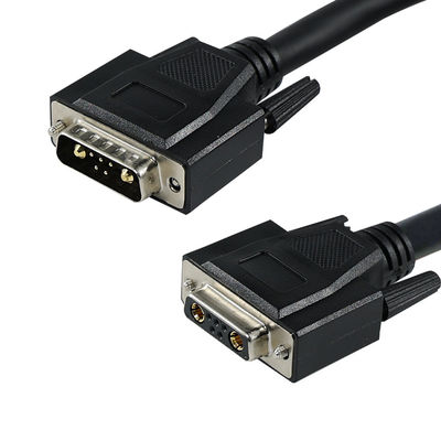 Conector de contacto mixto D-Sub con pines de potencia y señal para interfaz de comunicación de equipos de automatización industrial