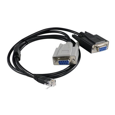 RJ45 a doble cable convertidor de serie DB9 masculino para dispositivo de comunicación de división de servidores de consola