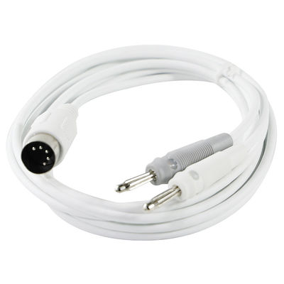 5-Pin 180° DIN Femenino a doble Banana Plug Cable conjunto para pruebas de audio o equipo de suministro de energía Cordón de señal blindado