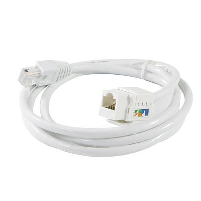 Acoplador en línea Keystone RJ45 Cat6 sin herramientas Hembra a Hembra para paneles de conexión Ethernet o placas de pared Adaptador de red LAN 8P8C