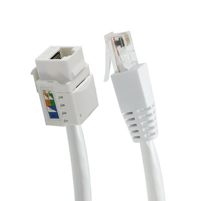 Acoplador en línea Keystone RJ45 Cat6 sin herramientas Hembra a Hembra para paneles de conexión Ethernet o placas de pared Adaptador de red LAN 8P8C
