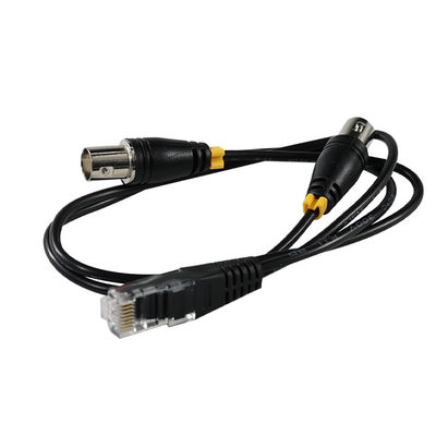 Cable adaptador macho RJ45/RJ48 a doble hembra BNC para transmisión de señal de interfaz T1/E1 Convertidor coaxial divisor