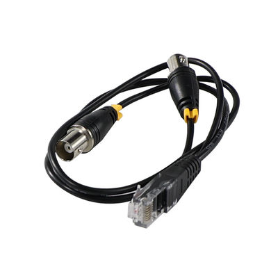 Cable adaptador macho RJ45/RJ48 a doble hembra BNC para transmisión de señal de interfaz T1/E1 Convertidor coaxial divisor