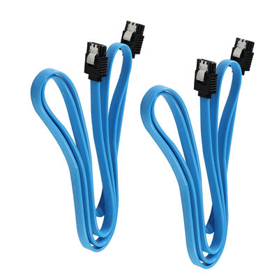 Cable de datos SATA 3.0 de ángulo recto/derecho con llave de bloqueo para conexión HDD/SSD/ODD 6Gbps, 3ft/5ft/6ft