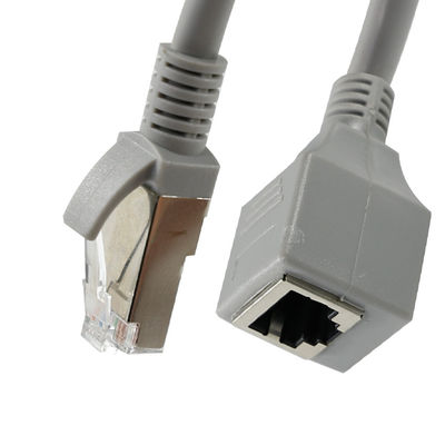 Cable de extensión Ethernet RJ45 de macho a hembra con montura de panel para el interruptor de router de red LAN Cat5e/Cat6, 4FT/5FT/6FT