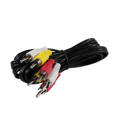 6 - Cable RCA AV de pie 3 /multi-piece (rojo/blanco/amarillo) para televisores/jugadores de DVD/consolas de juegos con cobre - Conectores revestidos