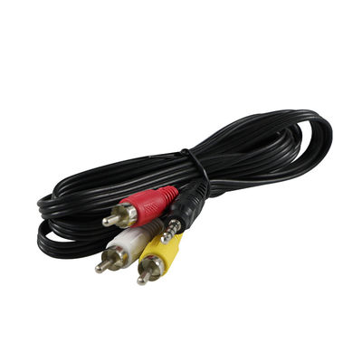 6 - Cable RCA AV de pie 3 /multi-piece (rojo/blanco/amarillo) para televisores/jugadores de DVD/consolas de juegos con cobre - Conectores revestidos