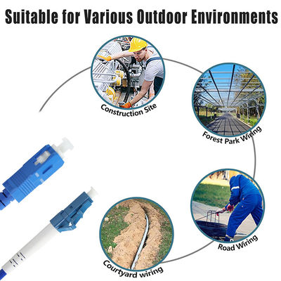 Cable de conexión de fibra óptica SC a LC monomodo multimodo para centros de datos