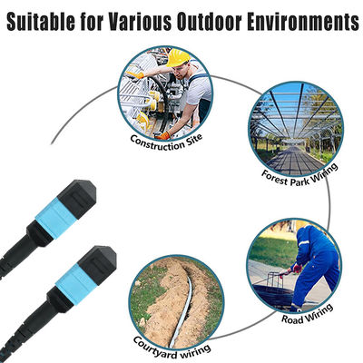 Cable de parche de fibra óptica de SC a LC de modo único OS2 dúplex