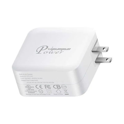 Cargador rápido USB-C PD de 100W GaN con enchufe estadounidense