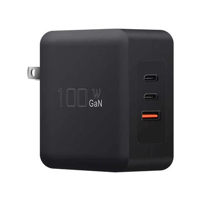 Cargador rápido USB-C PD de 100W GaN con enchufe estadounidense