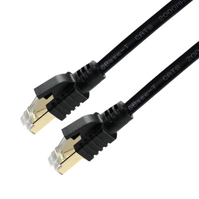 Cable Ethernet blindado S/FTP 40 Gbps de oro RJ45