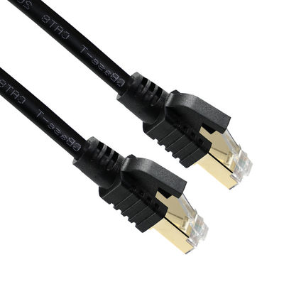 Cable Ethernet blindado S/FTP 40 Gbps de oro RJ45