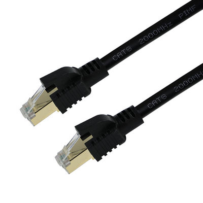 Cable Ethernet blindado S/FTP 40 Gbps de oro RJ45