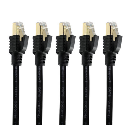 Cable Ethernet blindado S/FTP 40 Gbps de oro RJ45