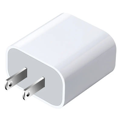 US 2 pin 30W cargador de pared de doble puerto USB-C y USB-A de salida de carga rápida adaptador de energía para teléfono, tableta, cámara