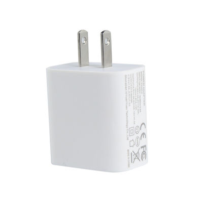 US 2 pin 20W cargador USB de pared de doble puerto Adaptador de alimentación de carga rápida tipo C y USB-A para teléfono, tableta, cámara