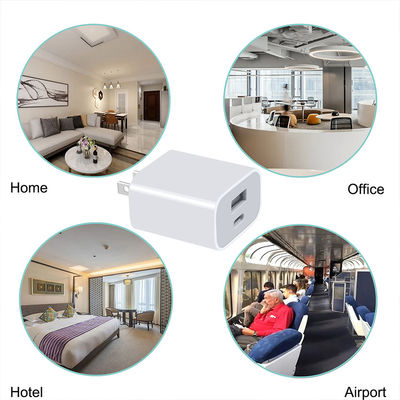 Cargador de pared USB doble de 18W con carga rápida tipo C y USB-A