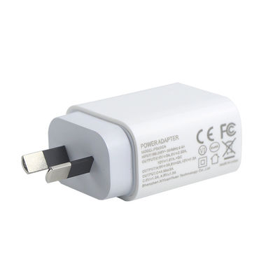 Cargador de pared de 2 puertos AU de 20W – Adaptador de corriente de carga rápida USB-C y USB-A para teléfono, tableta, cámara, uso en viajes