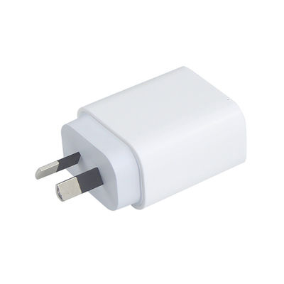 Cargador de pared de 2 puertos AU de 20W – Adaptador de corriente de carga rápida USB-C y USB-A para teléfono, tableta, cámara, uso en viajes