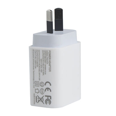 Cargador de pared de 2 puertos AU de 20W – Adaptador de corriente de carga rápida USB-C y USB-A para teléfono, tableta, cámara, uso en viajes