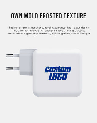 Cargador de pared de alta potencia USB-C de 140W con 2 clavijas EU – Adaptador de carga rápida Tipo-C para portátil, tableta, Steam Deck, MacBook, uso en viajes
