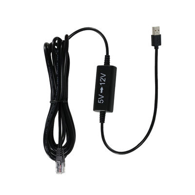 USB a RJ45 Ethernet Inyector de energía Cable de 5V a 12V Convertidor Step-Up para cámara IP, enrutador, dispositivo mini POE