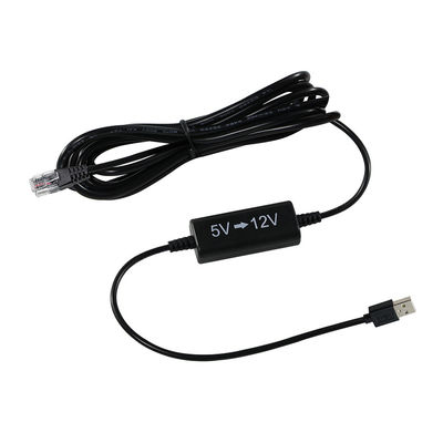 USB a RJ45 Ethernet Inyector de energía Cable de 5V a 12V Convertidor Step-Up para cámara IP, enrutador, dispositivo mini POE