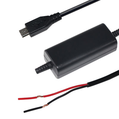 Cable de alimentación elevadora Micro USB a cable desnudo - Convertidor elevador de 5V a 9V/12V para enrutador, LED, proyectos de bricolaje