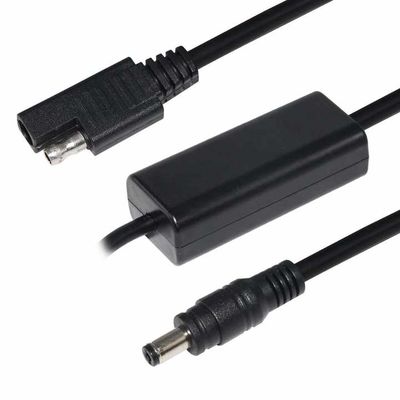 Cable de alimentación elevador SAE a CC 5,5x2,1 mm - Adaptador convertidor de 5 V a 12 V para panel solar, batería, LED, uso de enrutador