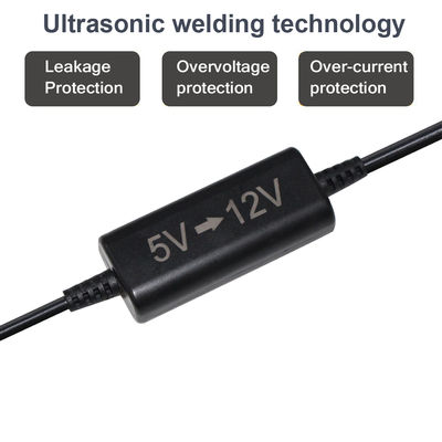 Cable de alimentación elevador SAE a CC 5,5x2,1 mm - Adaptador convertidor de 5 V a 12 V para panel solar, batería, LED, uso de enrutador