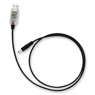 USB a CC 5V a 12V Cable de alimentación paso a paso con transparente de color azul / blanco / rosa Shell- Adaptador de refuerzo para el enrutador, LED, dispositivo IoT