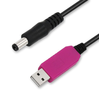 Cable de alimentación USB a 12V con carcasa transparente