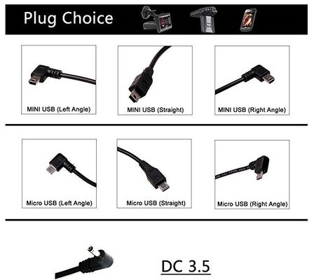 Cable de paso abajo micro USB de 5V a 3.3V/3.7V con fusible en línea