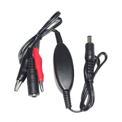 Cable de alimentación de 12 V de clip de cocodrilo a corriente continua de 5,5x2,1 mm para tiras LED