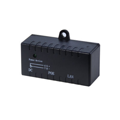 Inyector PoE activo-48V Adaptador de alimentación por Ethernet IEEE 802.3af/at Compatible para cámaras IP, AP inalámbrico, teléfonos VoIP