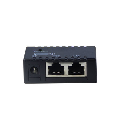 Inyector PoE activo-48V Adaptador de alimentación por Ethernet IEEE 802.3af/at Compatible para cámaras IP, AP inalámbrico, teléfonos VoIP