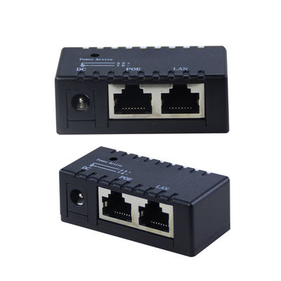 Inyector PoE activo-48V Adaptador de alimentación por Ethernet IEEE 802.3af/at Compatible para cámaras IP, AP inalámbrico, teléfonos VoIP