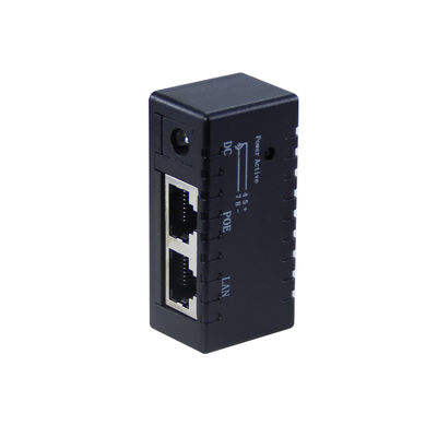 Inyector PoE activo-48V Adaptador de alimentación por Ethernet IEEE 802.3af/at Compatible para cámaras IP, AP inalámbrico, teléfonos VoIP